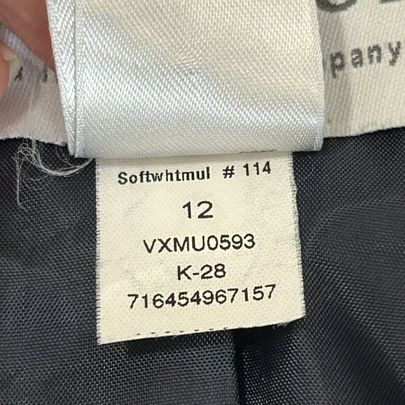 VINTAGE VILLAGER Liz Claiborne Womens Blazer Sz 12 Geometric Floral Stretch Y2K - Picture 9 of 10